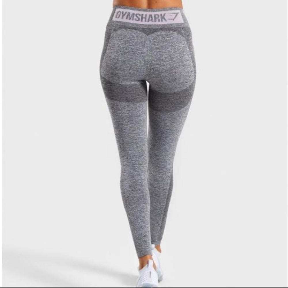 Gymshark Flex High Waisted Leggings - Grey/Pink